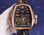 Swiss Replica Jacob & Co. Twin Turbo Furious Double Flying Tourbillon Watches Rose Gold Titanium